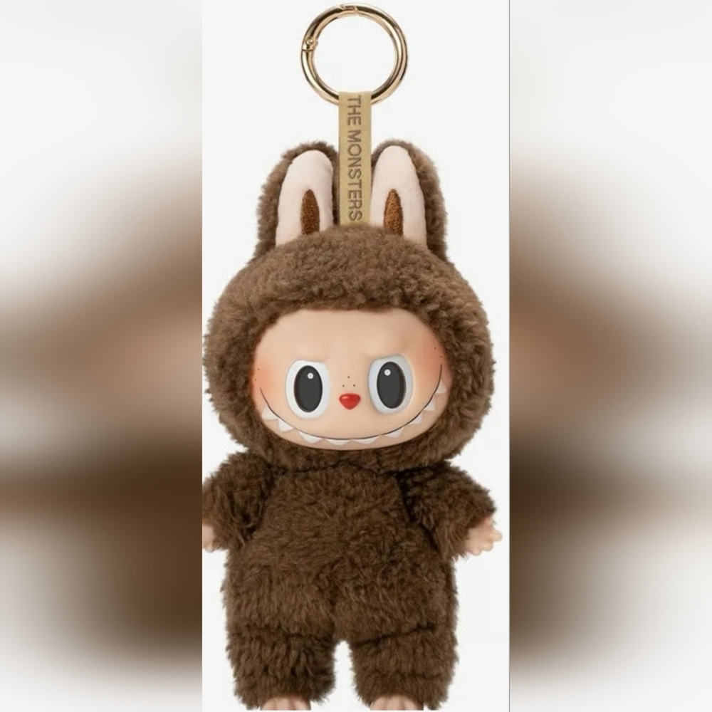 Pop Mart The Monsters Exciting Macaron Chestnut Cocoa Secret Labubu Keychain